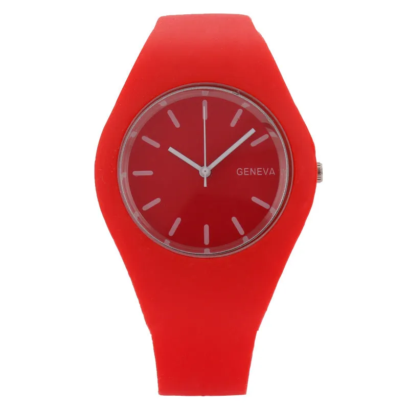 Fashion Fashion Candy Korean Quartz Watch Silicone Strap Women's Watch