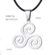 Fashion Stainless Steel Charm Pendant Triskelion Smiley Face