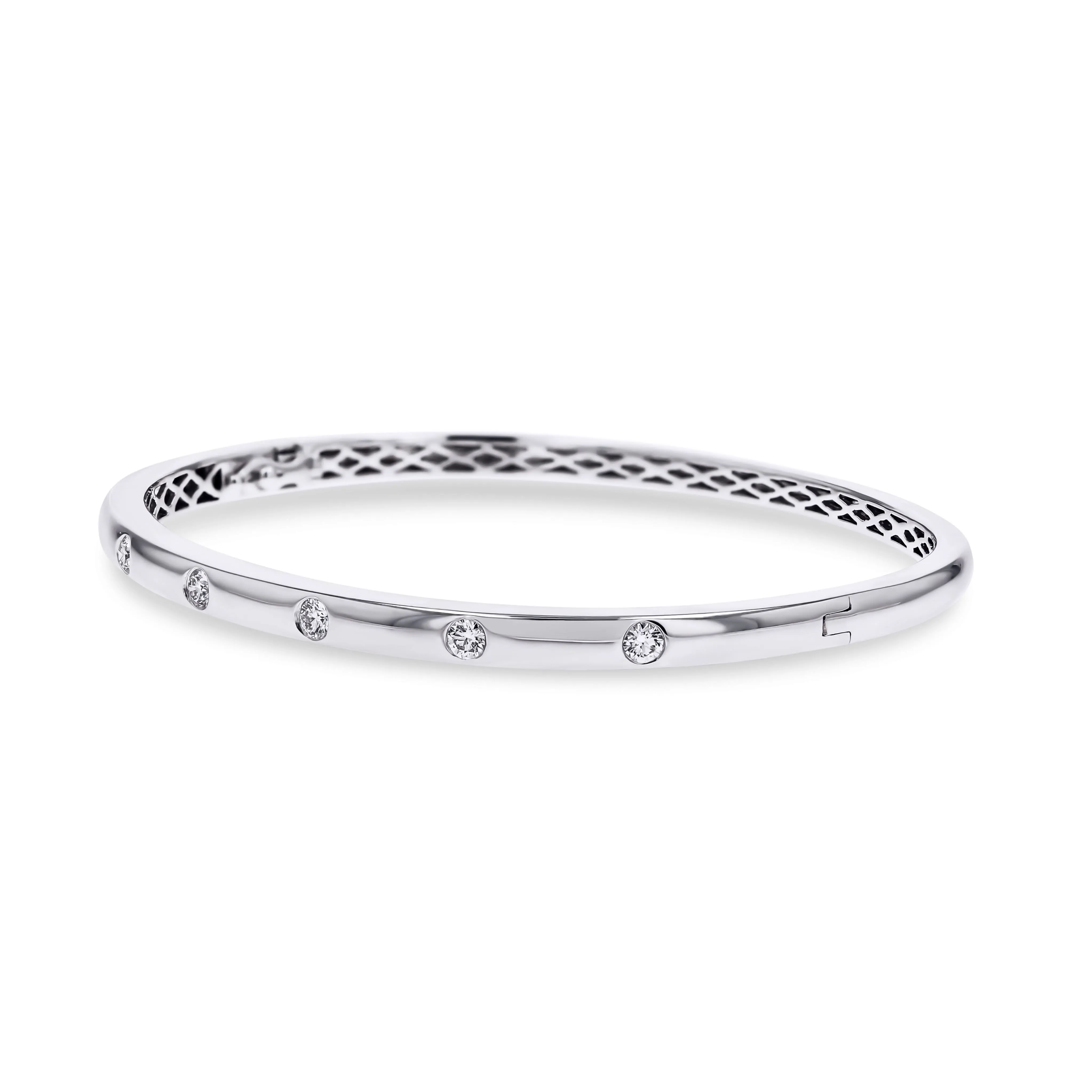 Flush-Set Diamond Bangle