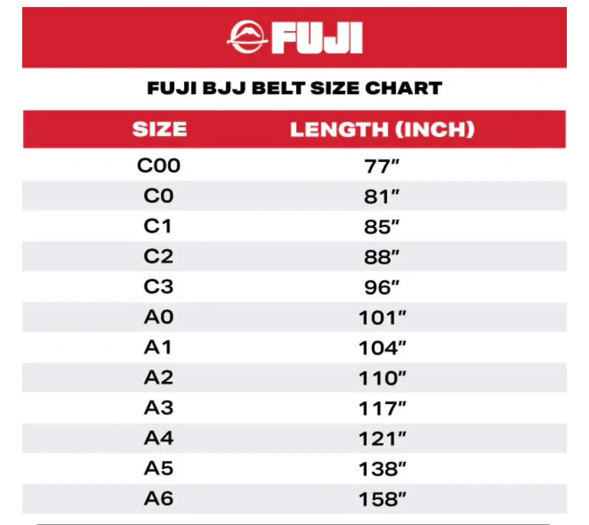 FUJI Jiu Jitsu Adult Belts