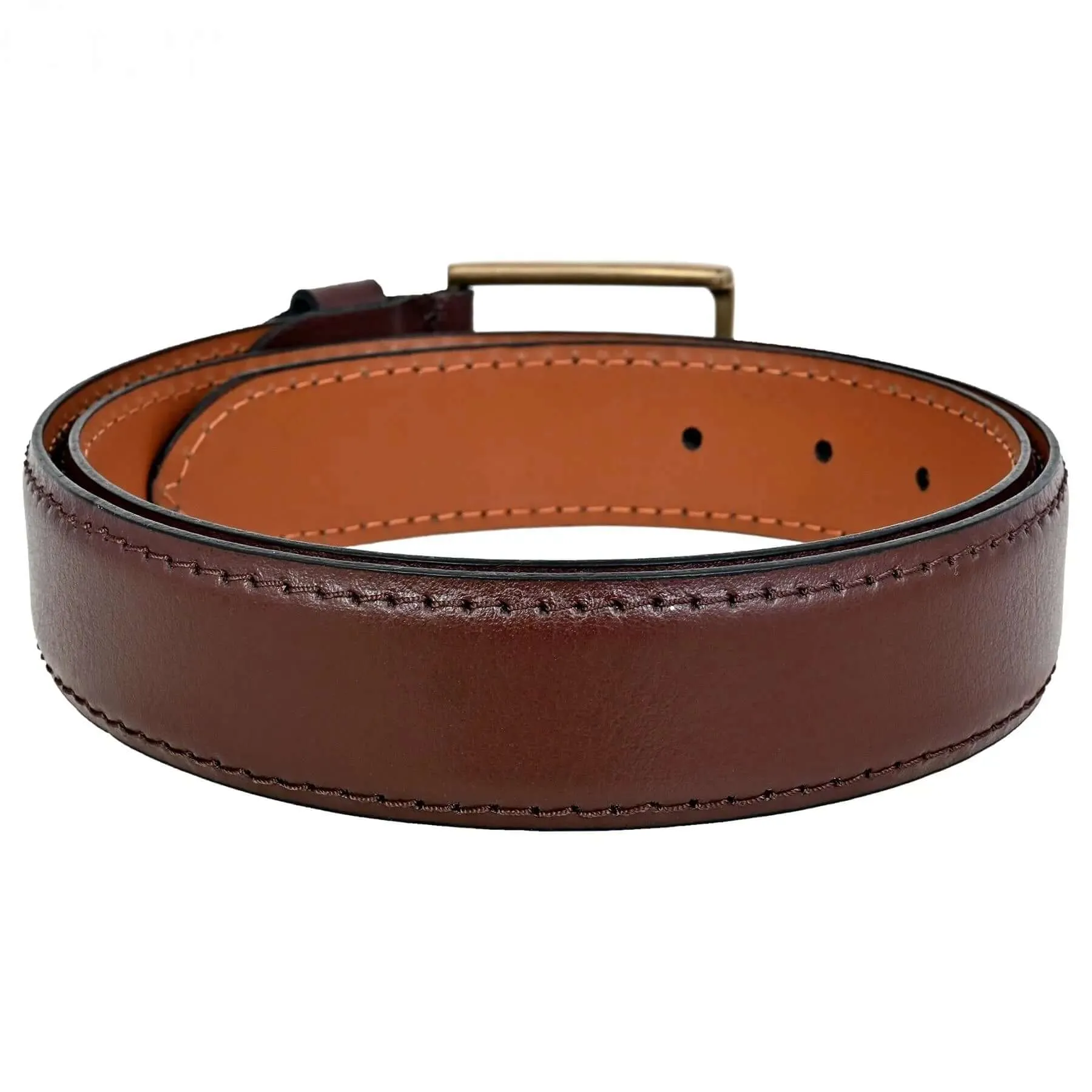 Full Hide Leather Belt for Men, Brown | Sizes 30" to 46" Available