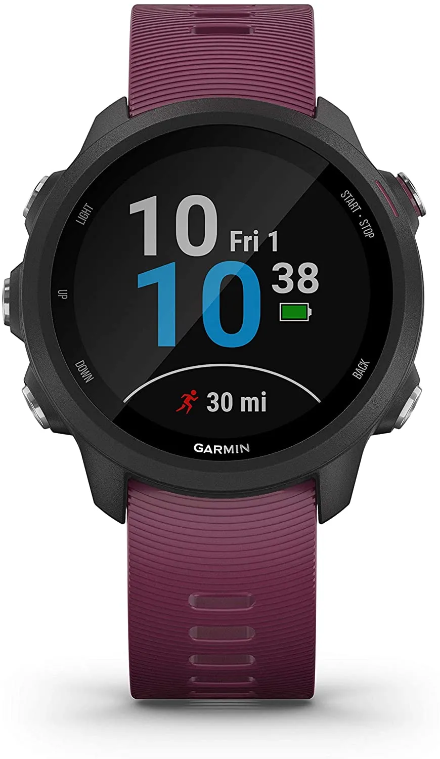 Garmin Forerunner 245 GPS Running Smartwatch (010-02120-01, Black/Red/White)