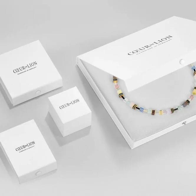 GeoCUBE® Iconic Nature White Chain Necklace 3035/10-1400