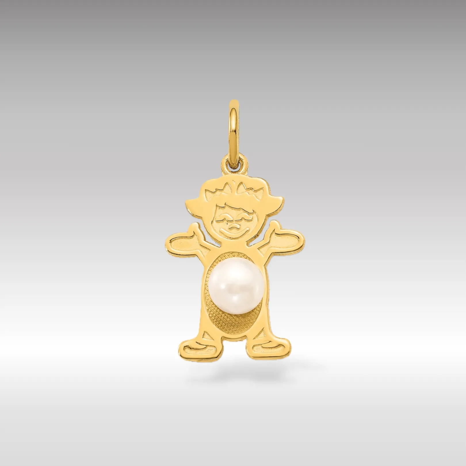 Girl June Birthstone Pearl Pendant