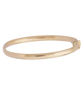 Gold Bangle - 10ct Yellow Gold Hinged Baby Bangle - 771207