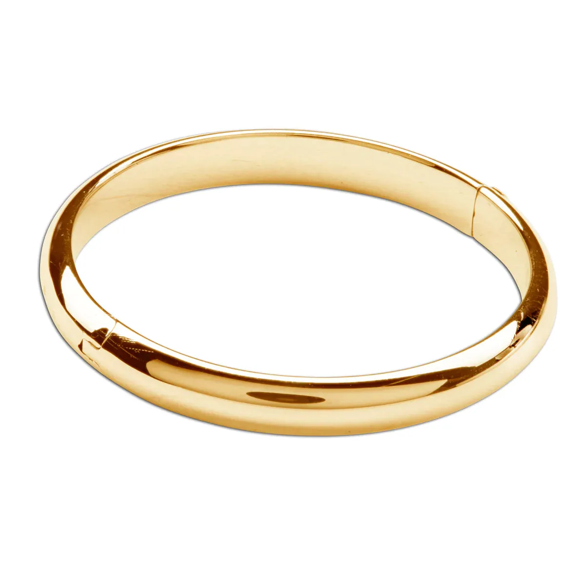 Gold Bangle (Classic) - 14K Gold Plated Bangle Bracelet