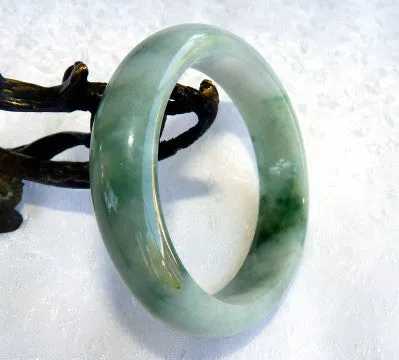 Gorgeous Green Burmese Jadeite Bangle Bracelet 54.5 mm   Certificate (G4794)