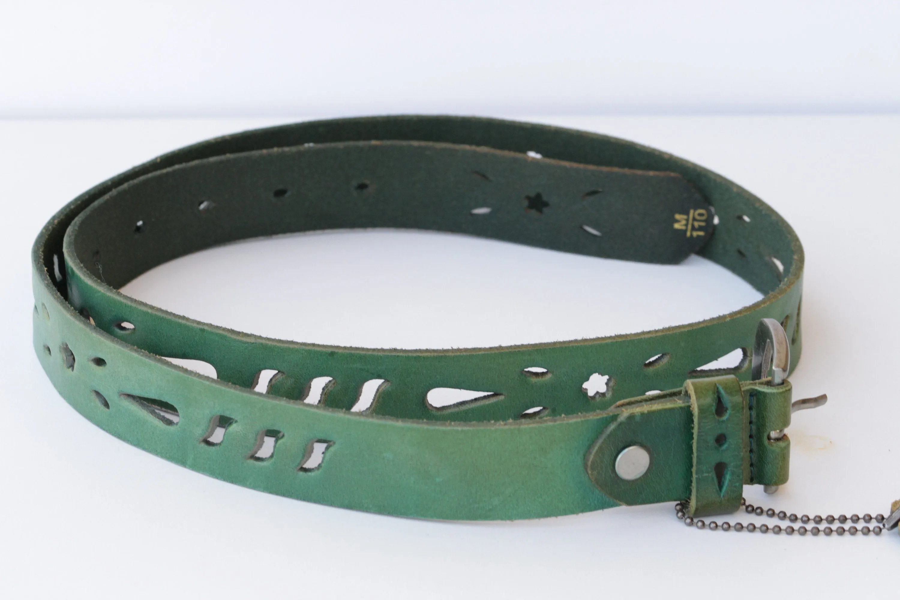 Green Leather Belt