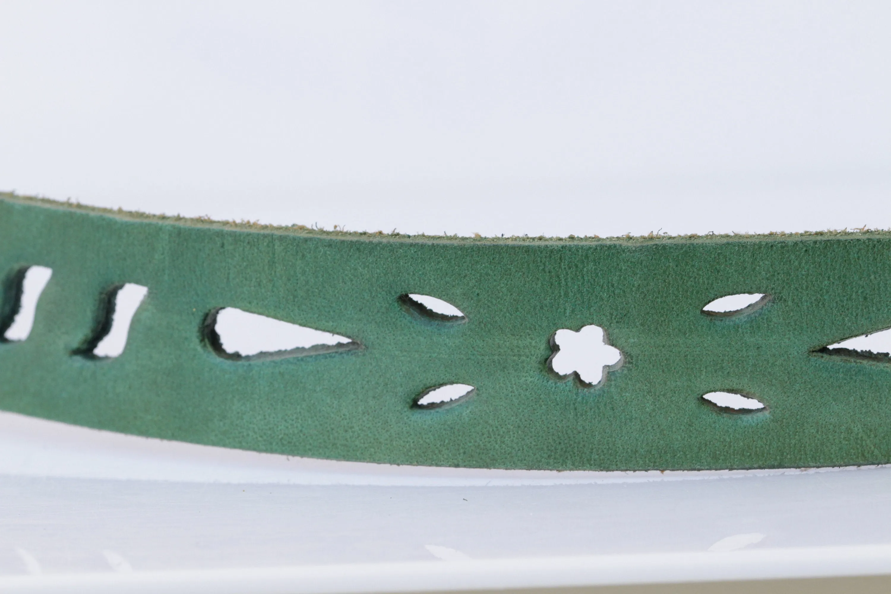 Green Leather Belt