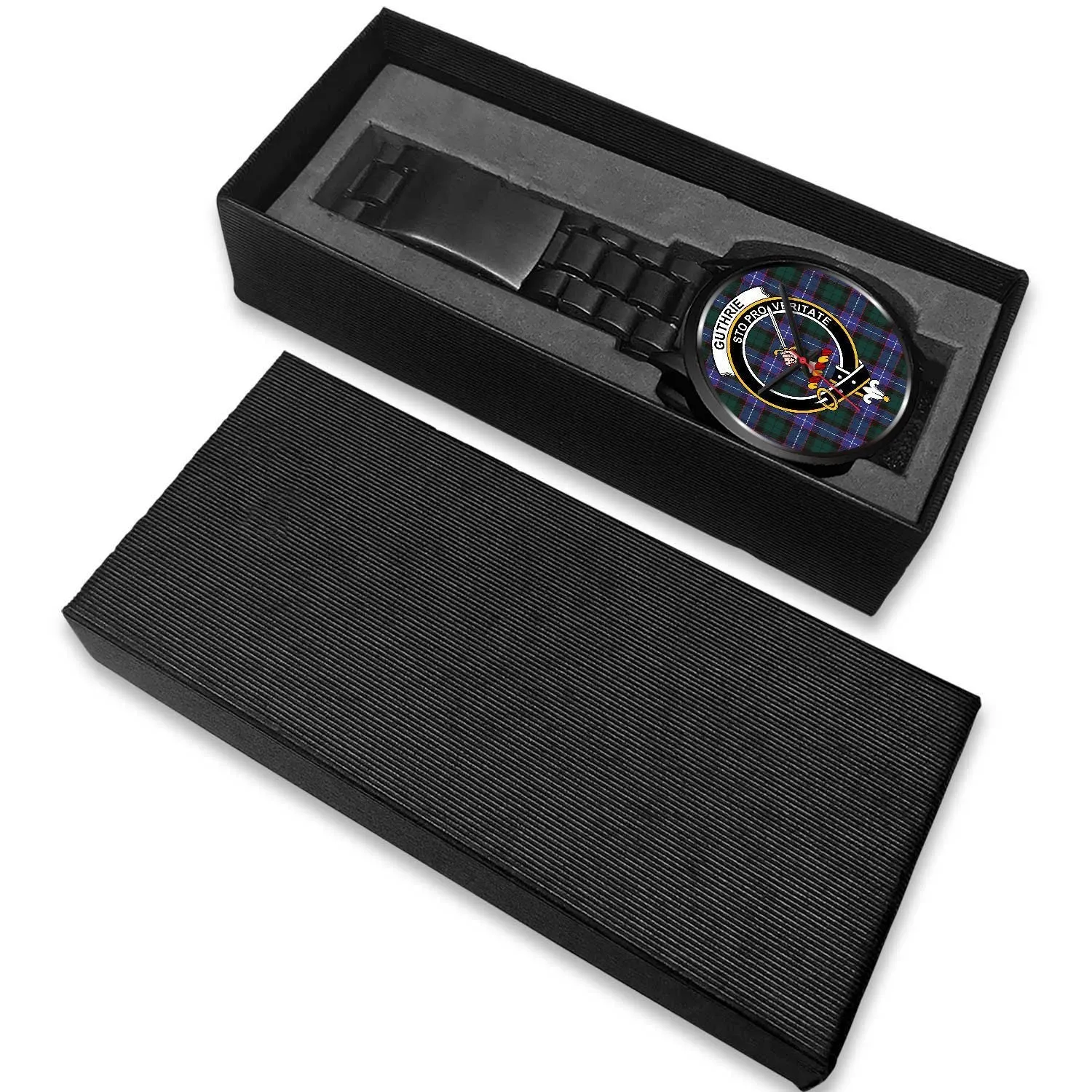 Guthrie Modern Clan Badge Tartan Black Watch