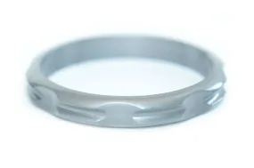 Hair Tie Bangle Plastic Silver