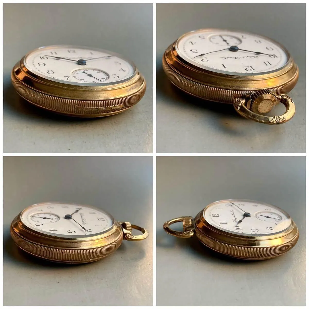 Hampden Pocket Watch Antique Manual Open Face 53mm Vintage