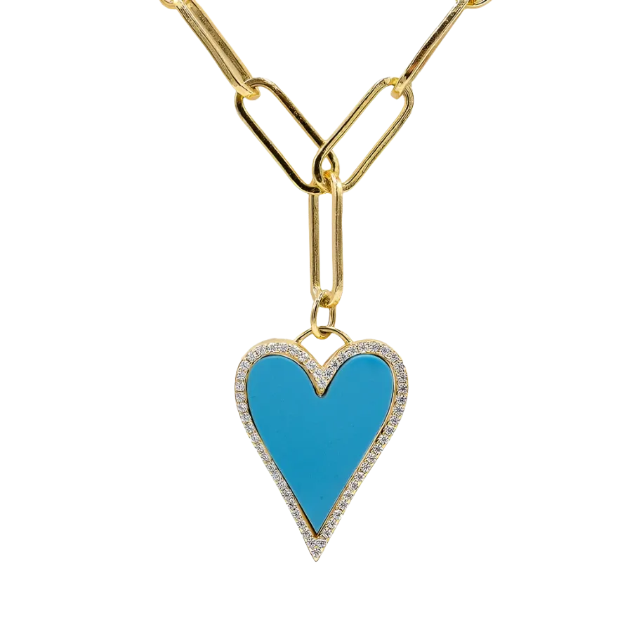 Hannah Cute Heart Necklace by Zafiro Jewellers