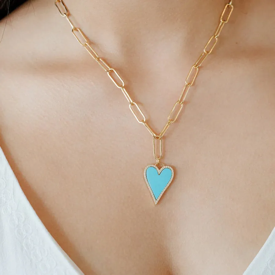 Hannah Cute Heart Necklace by Zafiro Jewellers