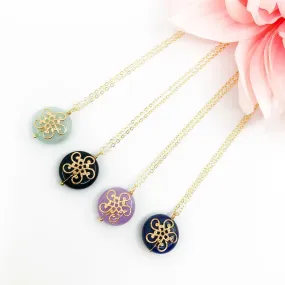 Heavenly Flower Gemstone Necklace