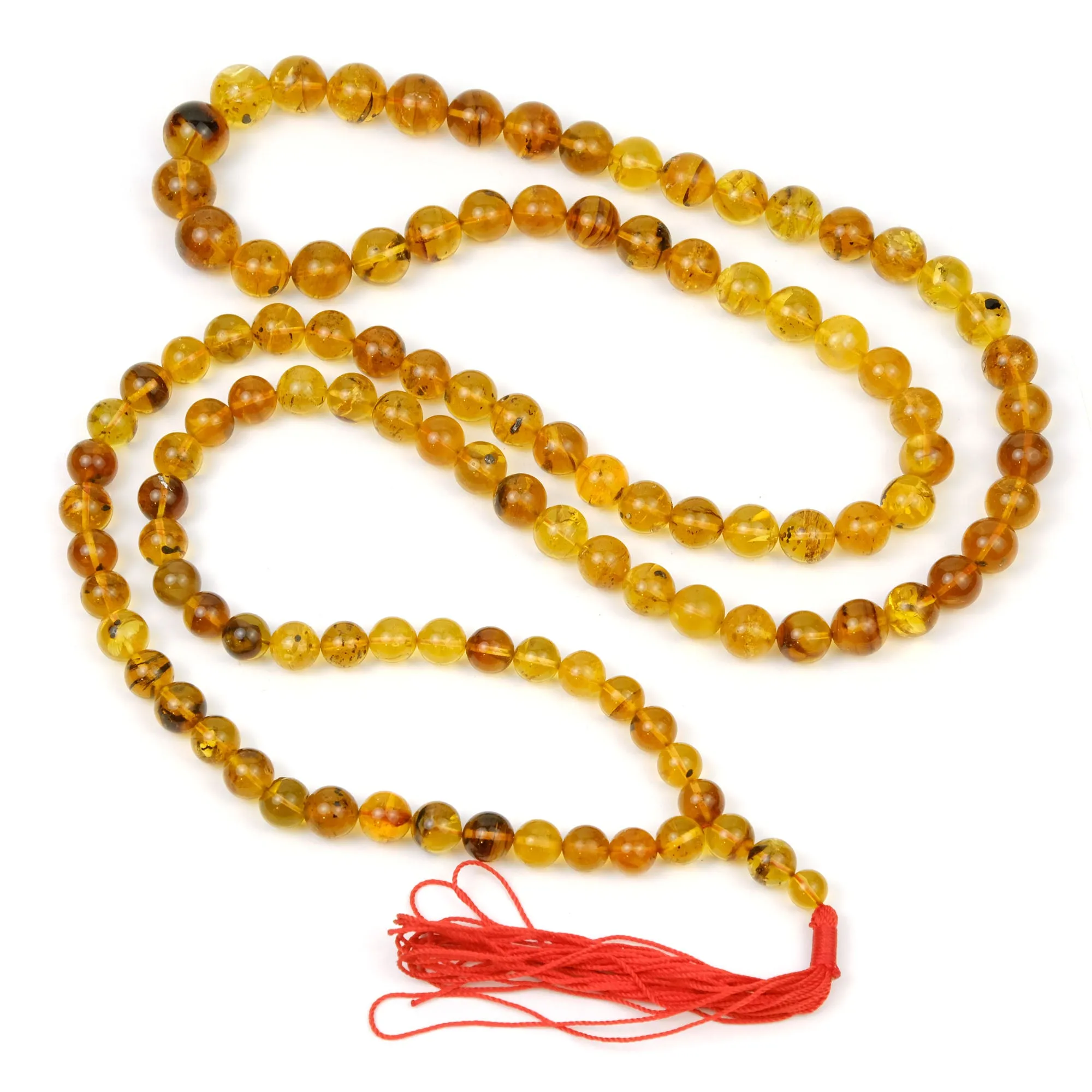 Heirloom Kachin Amber 108 Bead Mala/Strand