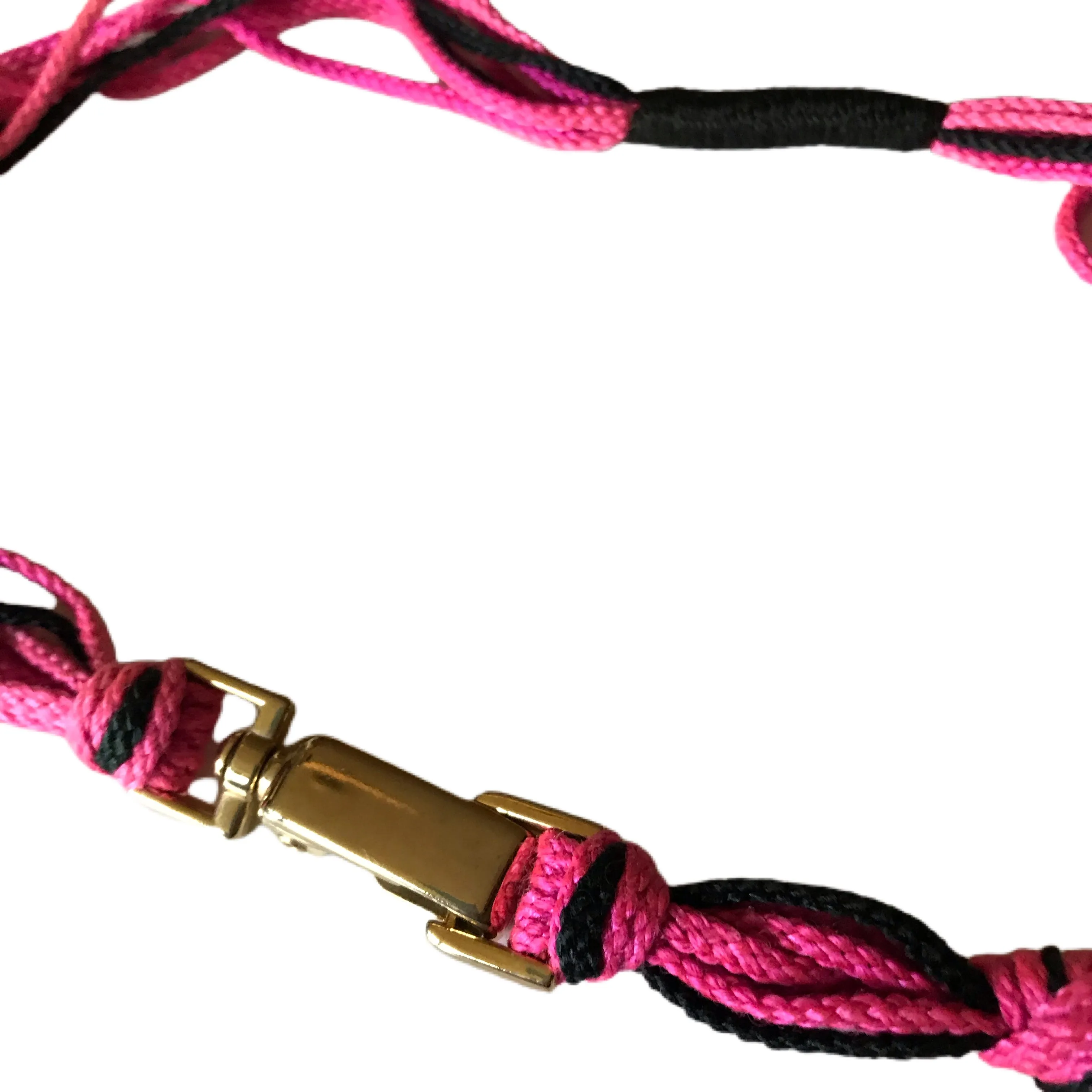 Hot Pink and Black Cord Belt circa 1980s M