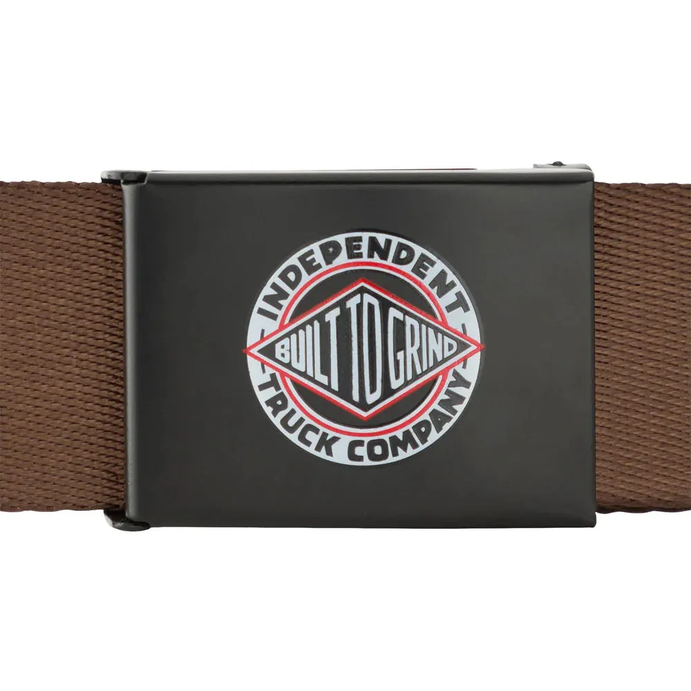 Independent BTG Summit Web Belt Brown