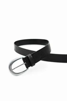 Irregular Buckle Belt - Black