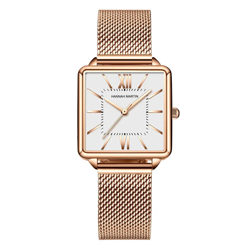 Japan Watch Movement Female Square Student Trendy Quartz Women's Watch