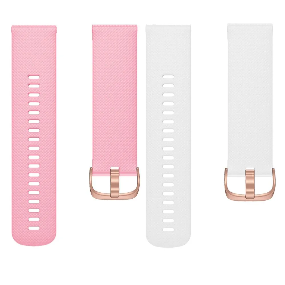 Lacoste 22mm Range compatible Silicone Watch Straps with Rose Gold Buckles