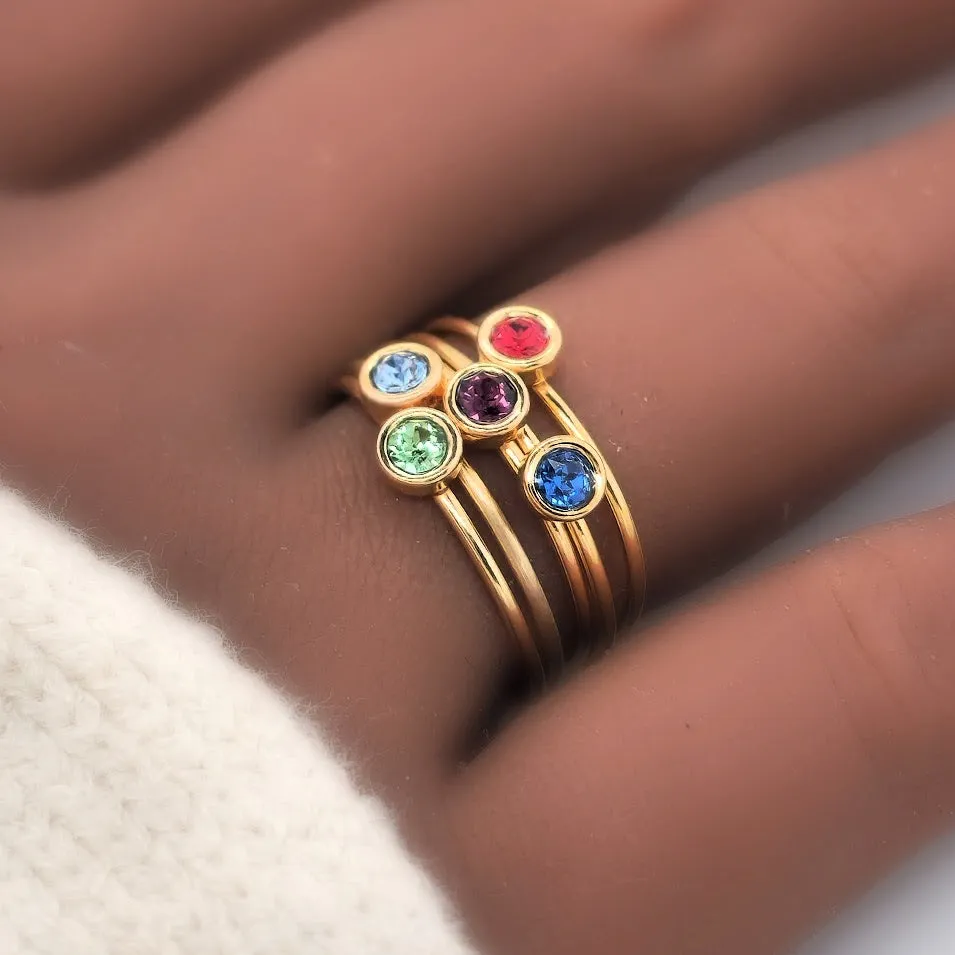 Large September Birthstone Ring