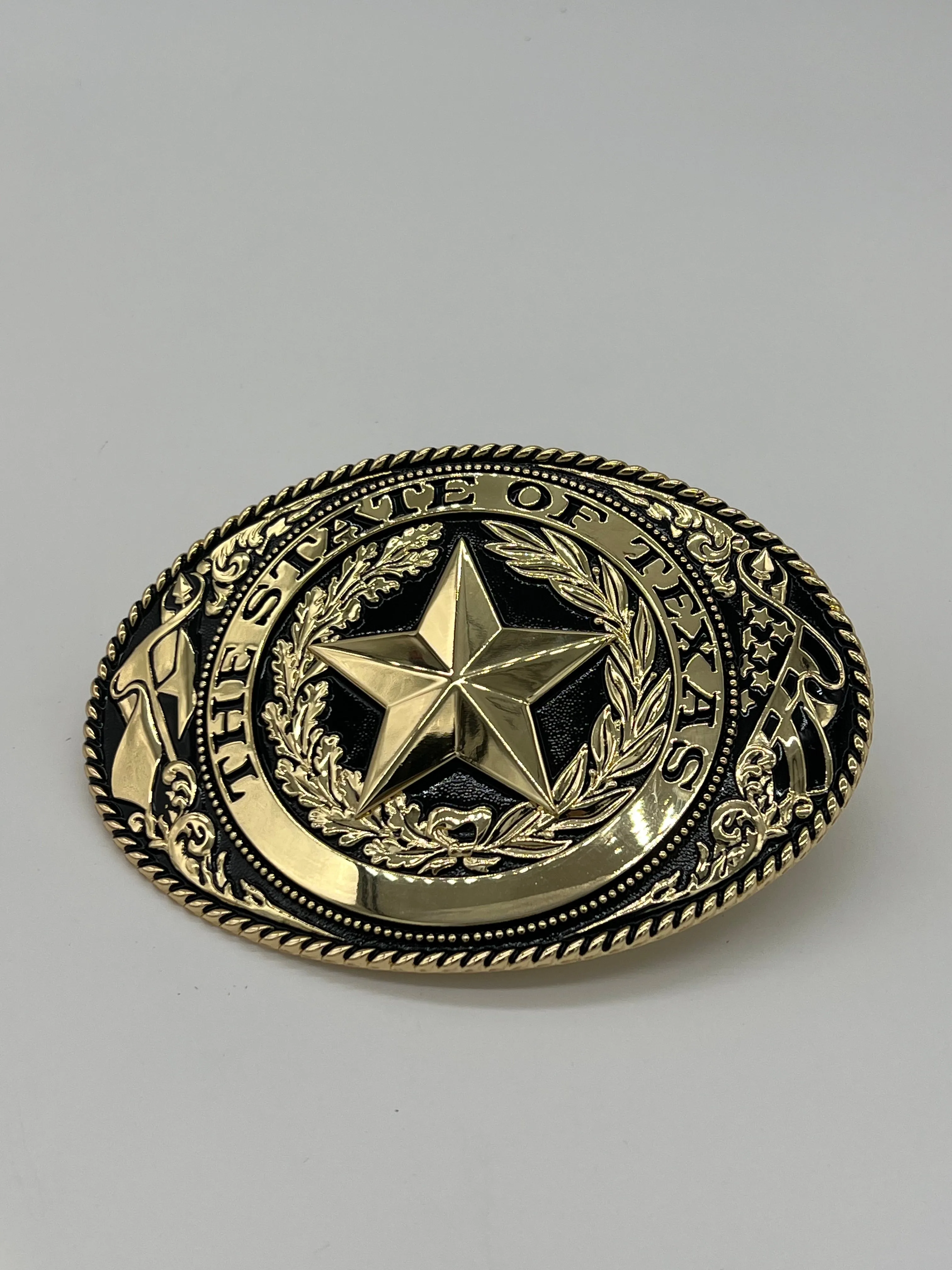 Large SOT Belt Buckle - Gold/Black