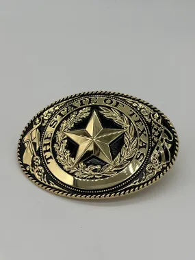 Large SOT Belt Buckle - Gold/Black