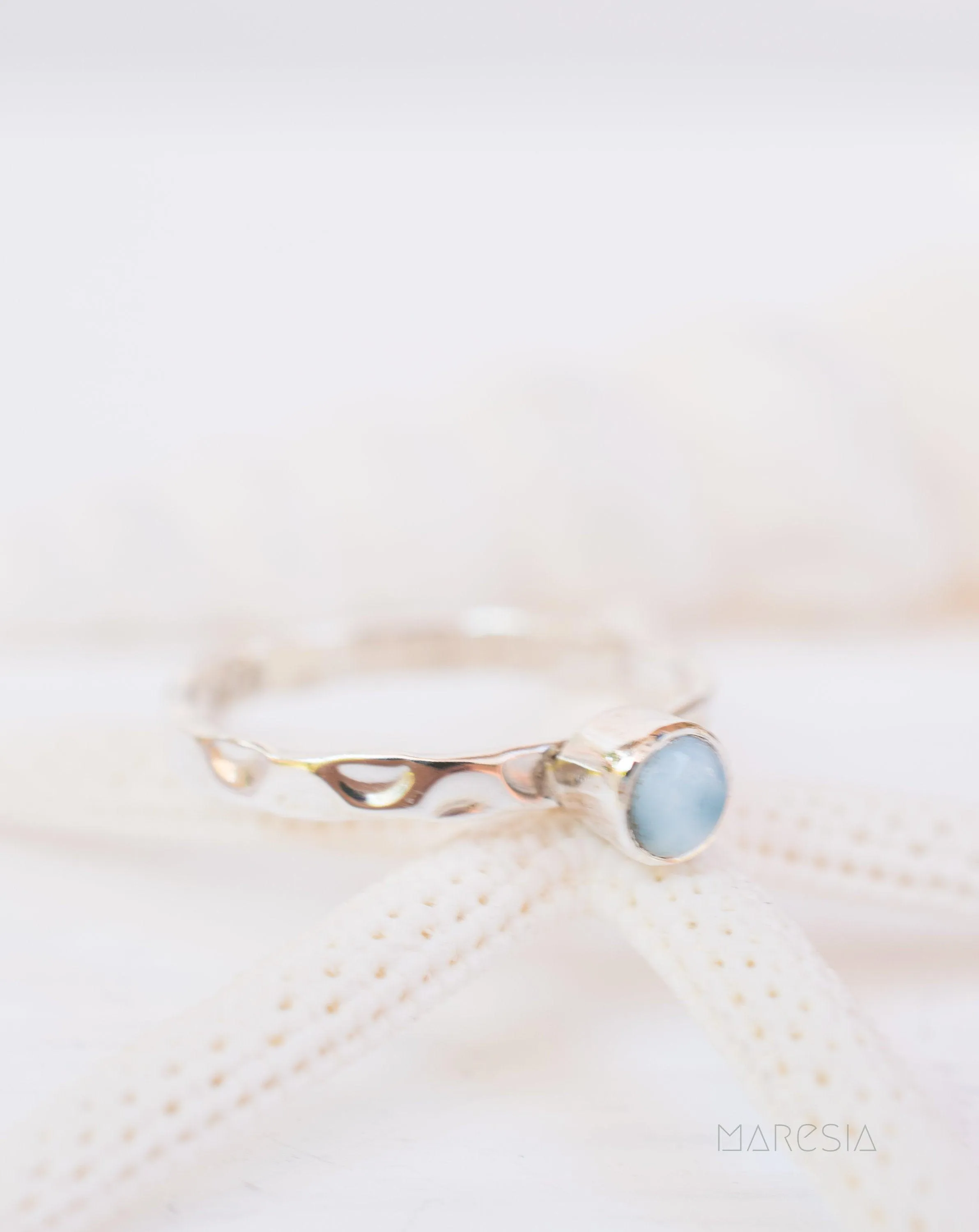 Larimar Ring ~ Sterling Silver 925 ~ MR208