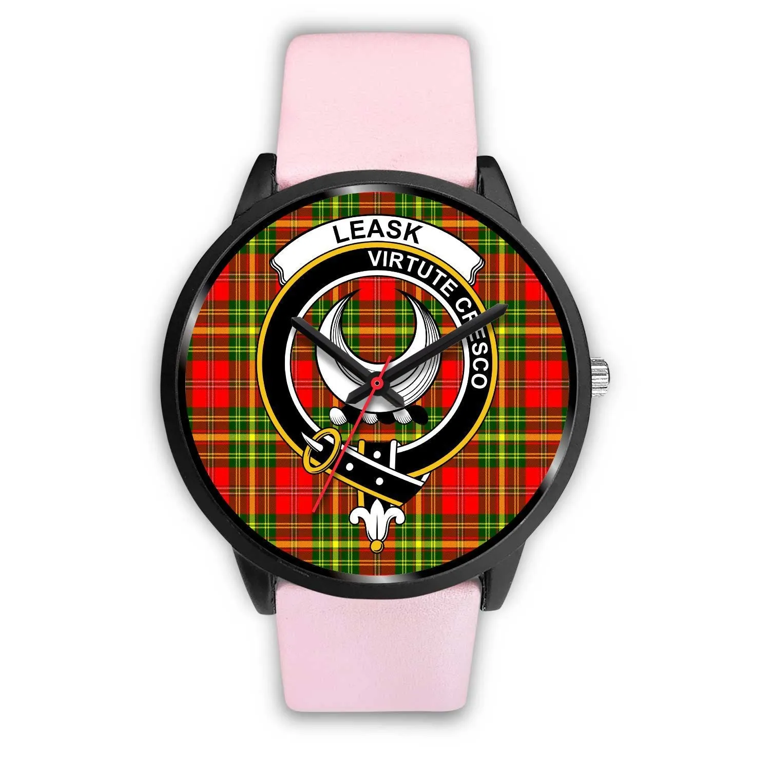 Leask Clan Badge Tartan Black Watch