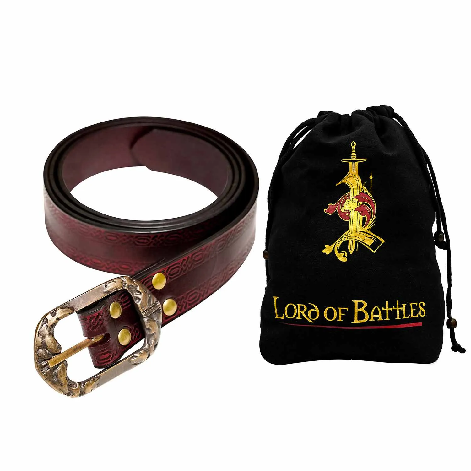 Leather Belt with Embosed Design