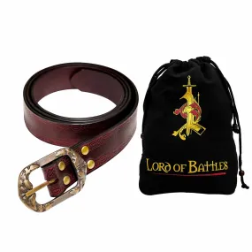 Leather Belt with Embosed Design