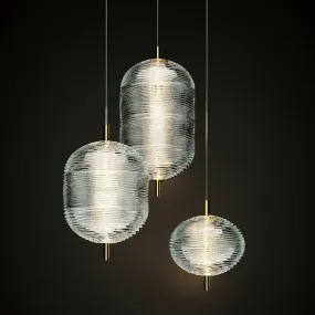 LED Simple Transparent Modern Glass Pendant Light