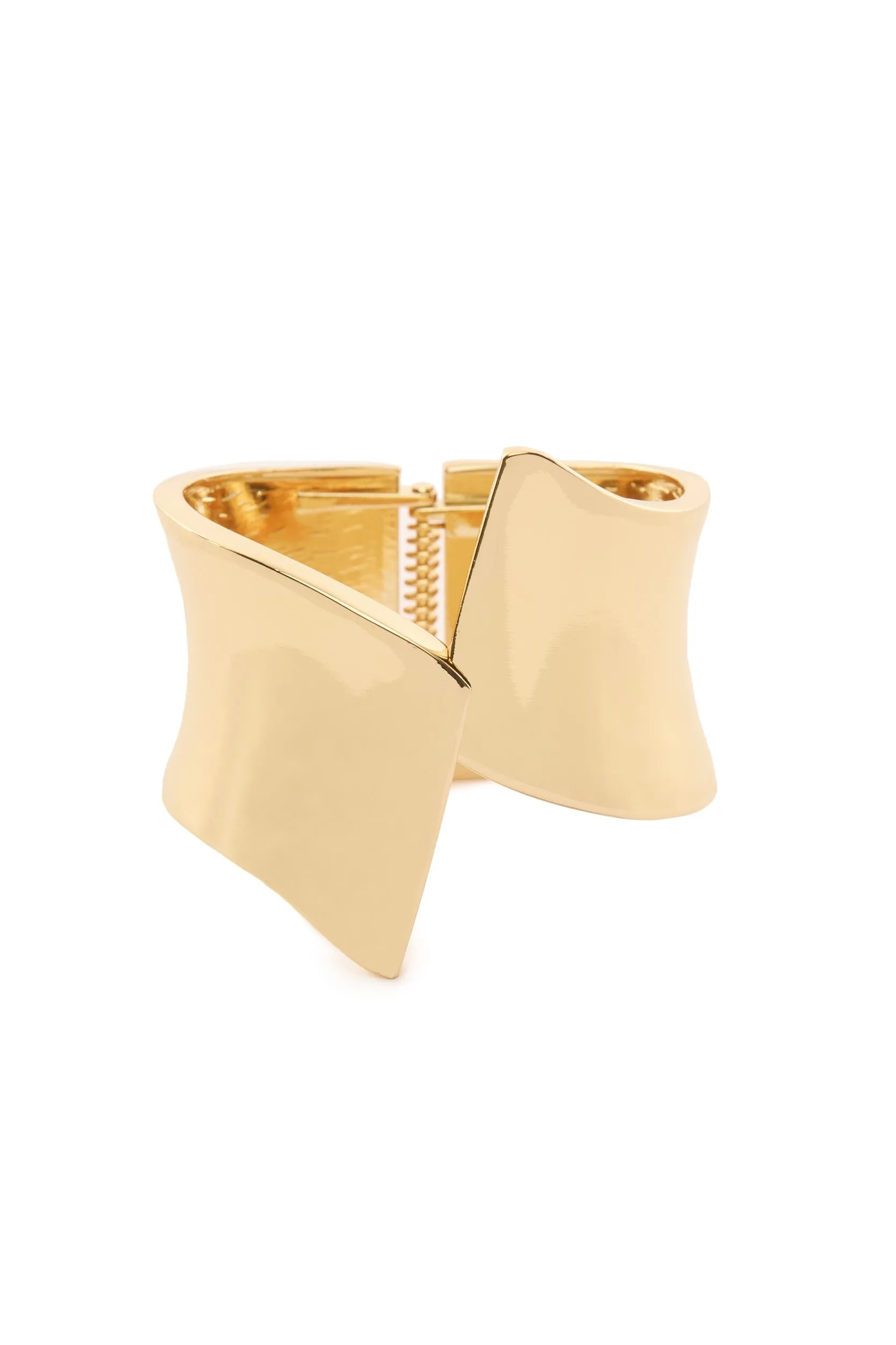 Lola Overlap Bangle - Gold