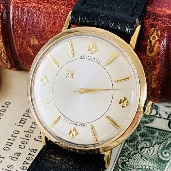 Longines Wristwatch Mystery Dial Automatic 1950's 10KGF Men's Women's Vintage