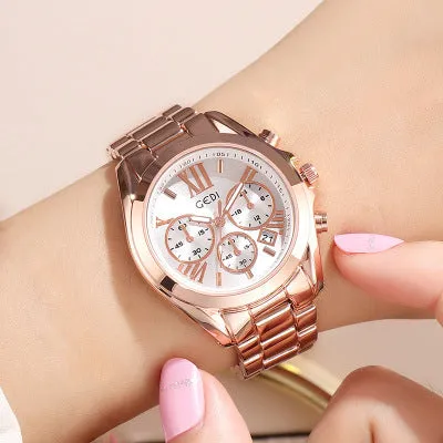 Luxury rose gold watch