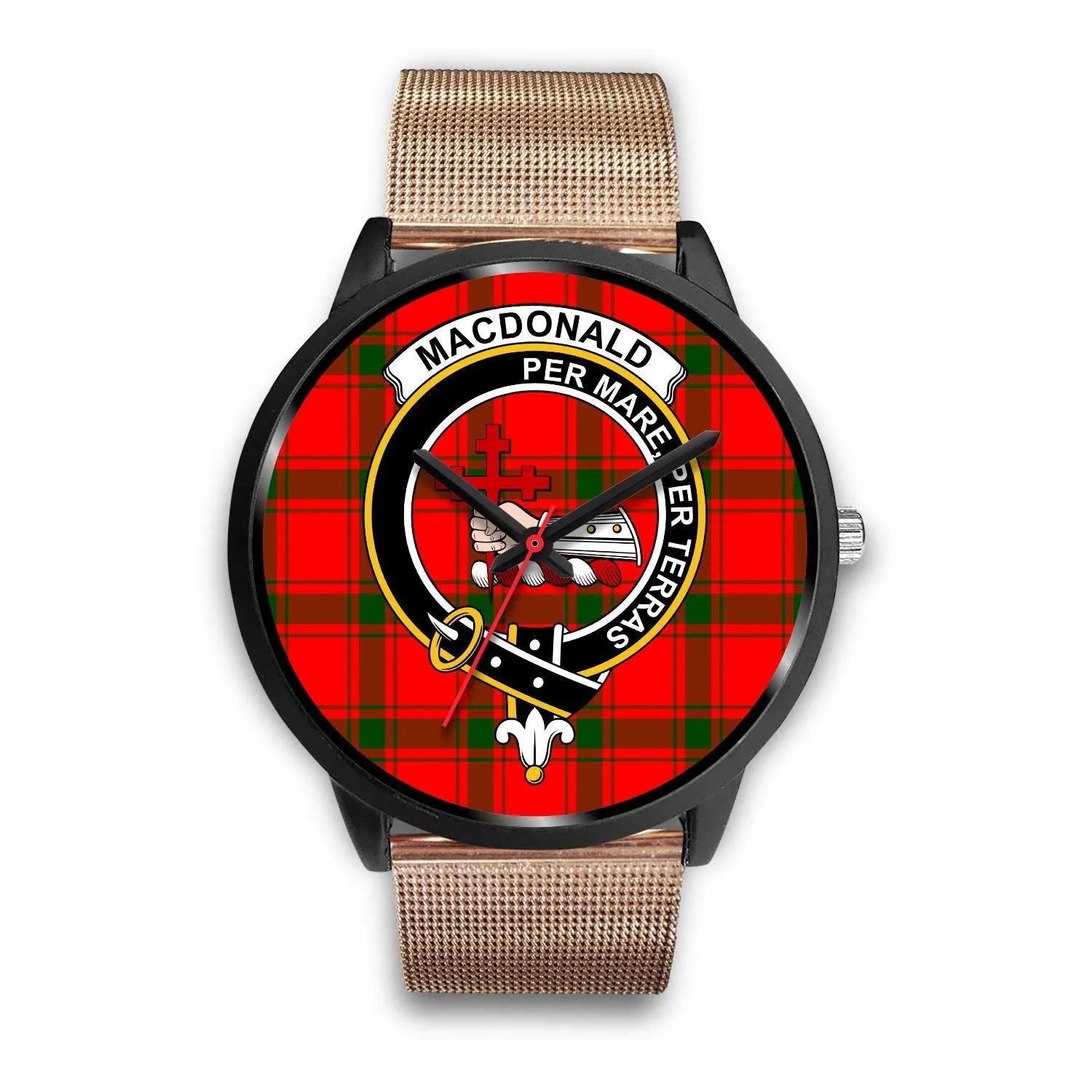 MacDonald Of Sleat Clan Badge Tartan Black Watch