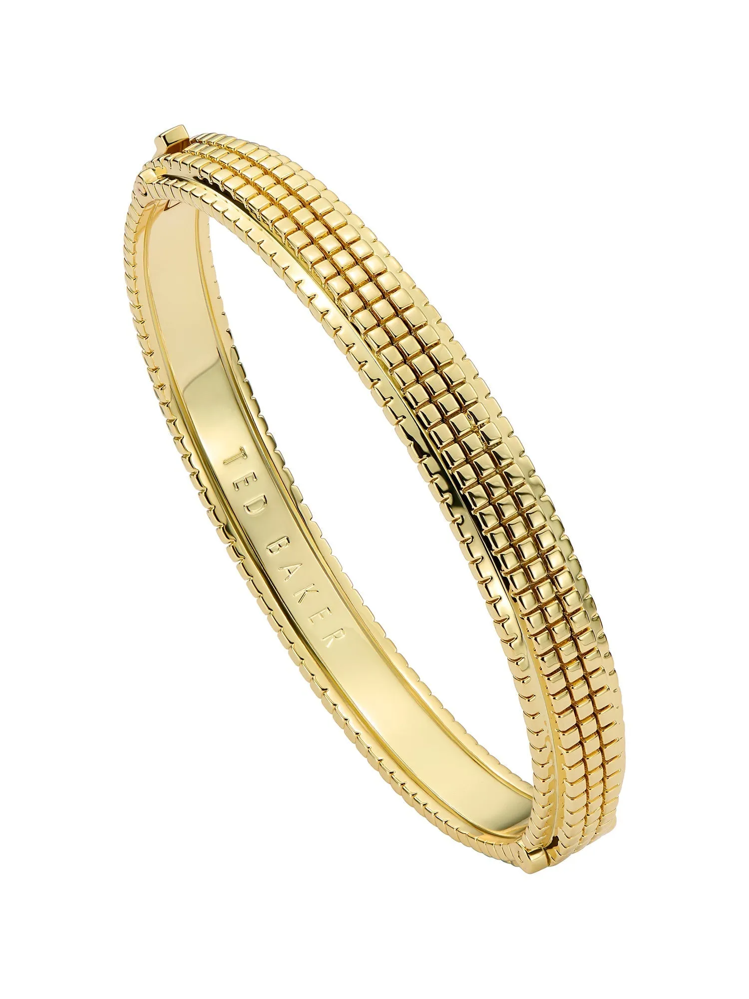 Marelle Matrix Hinged Bangle Metal-Gold