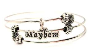 Mayhem Triple Style Expandable Bangle Bracelet