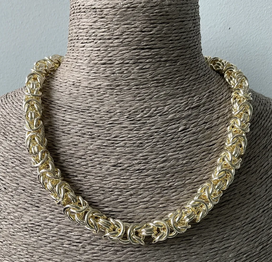 MBKJ Knotted Gold Statement Necklace