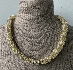 MBKJ Knotted Gold Statement Necklace