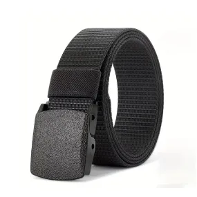 Men's Automatic Buckle Belt Outdoor Sports Belt Tactical Military Training Pants Belt, Plastic Buckle Belt , Ideal choice for Gifts