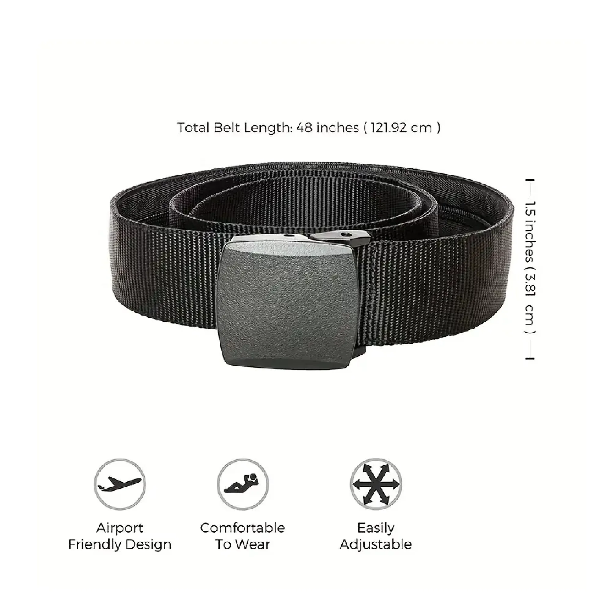 Men's Automatic Buckle Belt Outdoor Sports Belt Tactical Military Training Pants Belt, Plastic Buckle Belt , Ideal choice for Gifts