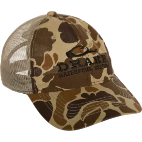 Mesh Back Camo Cap- Old School Camo