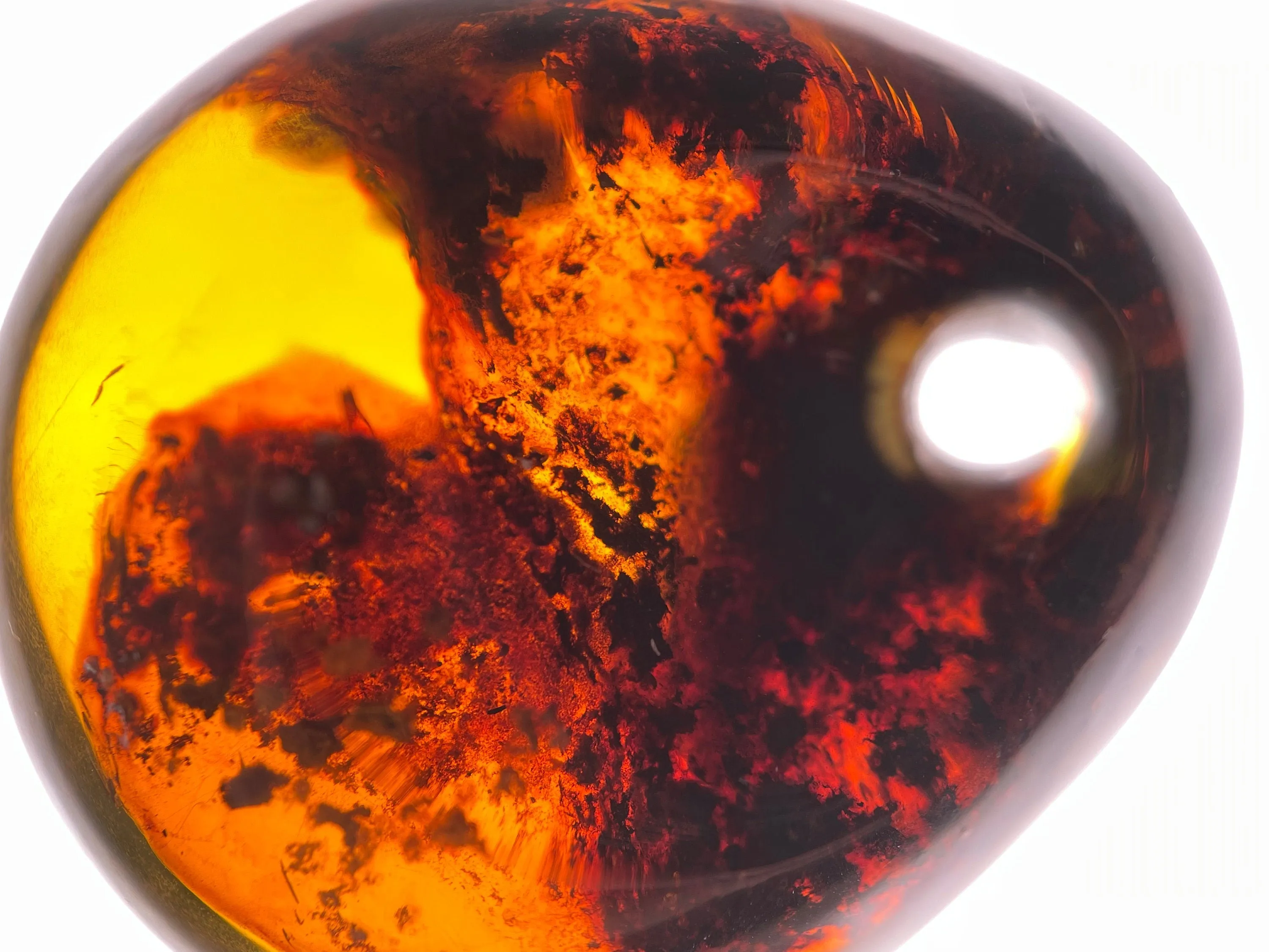 Mexican AMBER Crystal Pendant - Pendant Necklace, Handmade Jewelry, Healing Crystals and Stones, 48526