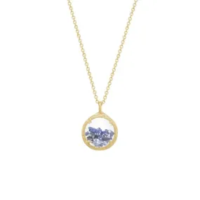 Mini Vermeil Sapphire Shaker Necklace