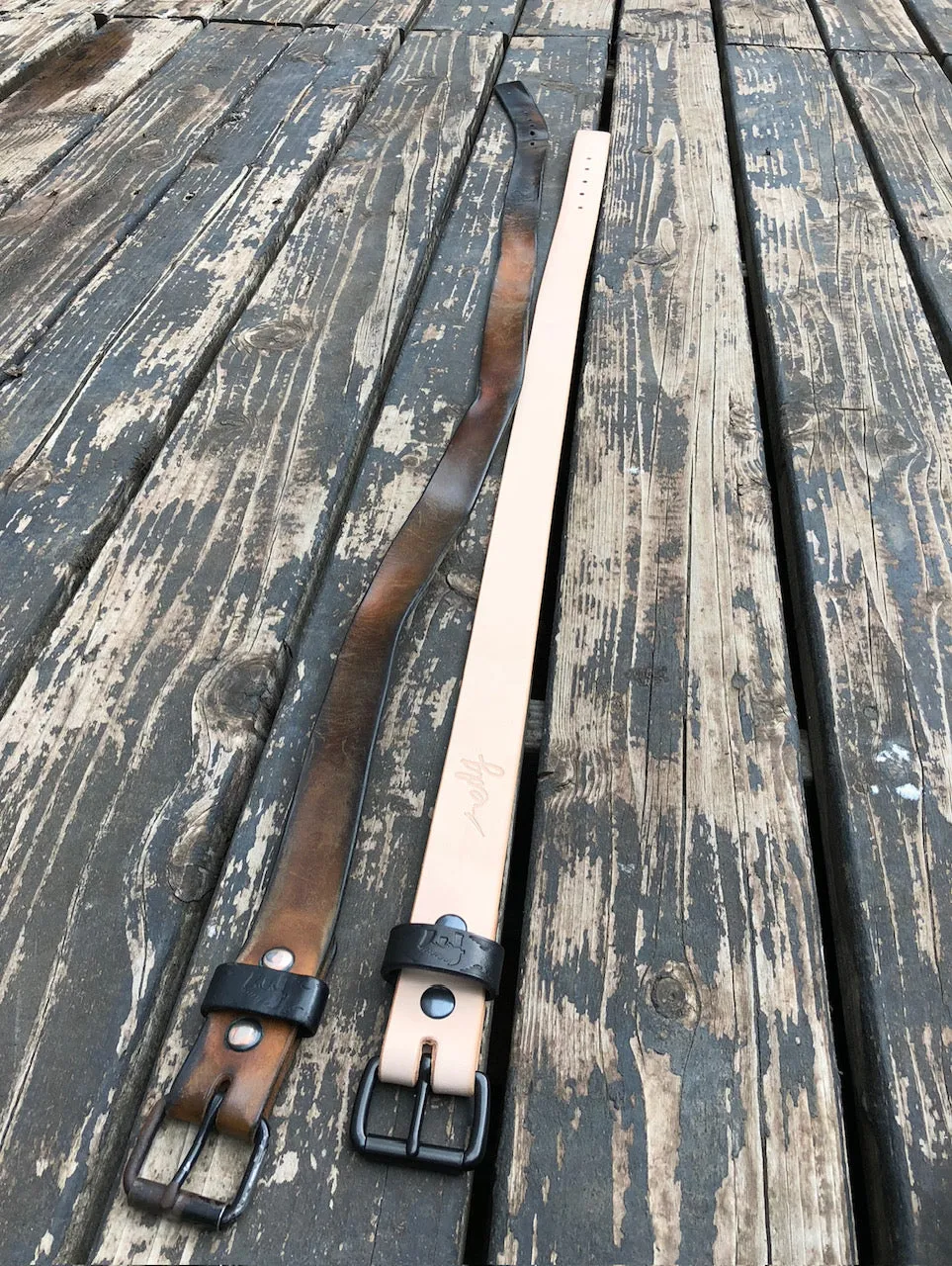 Minimalist Belt (Brass & Nickel Hardware Available)