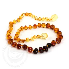 momma goose rainbow amber baby necklace