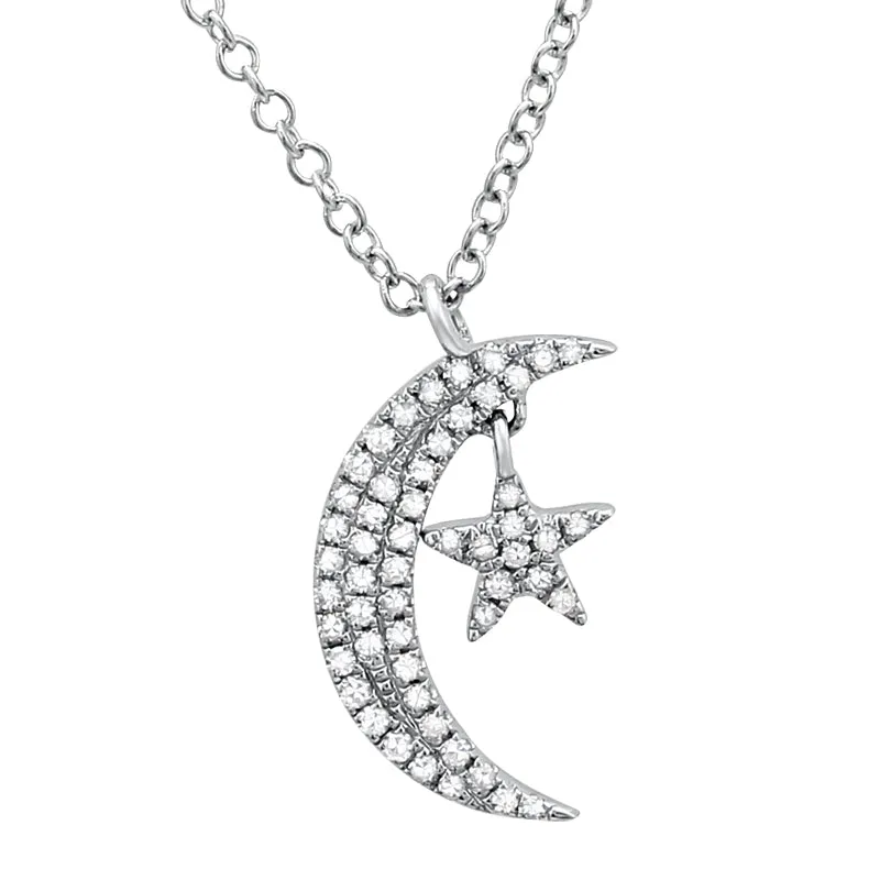 Moon & Star Necklace