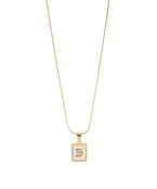 MOP Initial Necklace